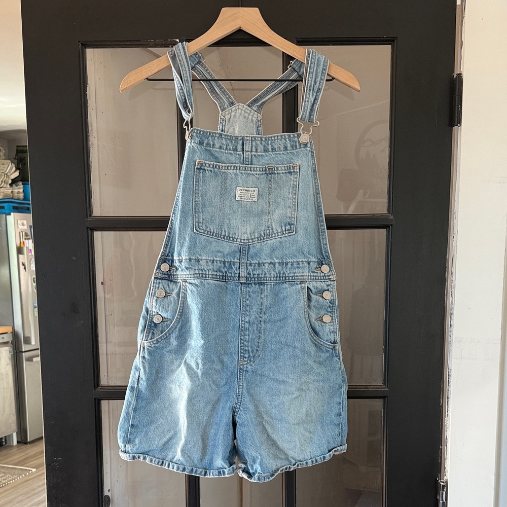 Levi's Blue Denim Overalls